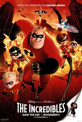 [夸克网盘]超人总动员 The Incredibles (2004) 喜剧 / 动作 / 动画 / 冒险 美国 英语 / 西班牙语 / 法语 豆瓣评分8.2 5.6G