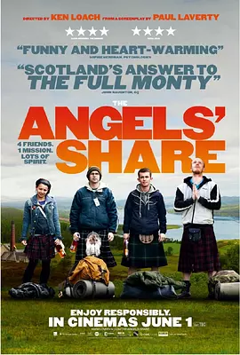 [夸克网盘]天使的一份 The Angels' Share (2012） 剧情 / 喜剧 英国 / 法国 / 比利时 / 意大利 英语 豆瓣评分7.6 3.6G
