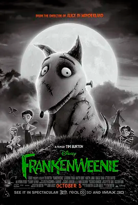 [夸克网盘]科学怪狗 Frankenweenie (2012) 喜剧 / 科幻 / 动画 / 恐怖 美国 英语 豆瓣评分7.7 7.1G