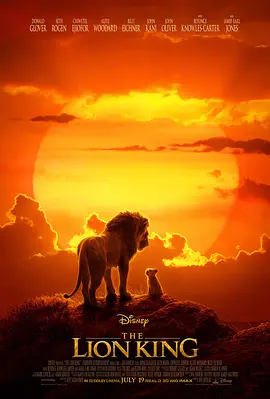 [夸克网盘]狮子王 The Lion King (2019) 剧情 / 动画 / 冒险 美国 英语 / 科萨语 豆瓣评分7.2 6.5G
