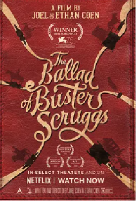 [夸克网盘]巴斯特·斯克鲁格斯的歌谣 The Ballad of Buster Scruggs (2018) 剧情 / 喜剧 / 爱情 / 悬疑 / 歌舞 / 西部 美国 英语 豆瓣评分8.5 2.3G